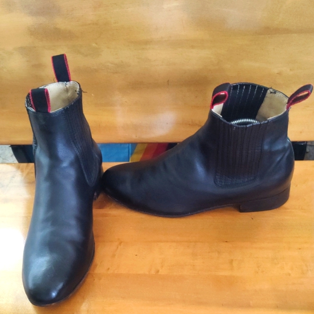 Excelsior Excelite Slip On Black Boots Size8